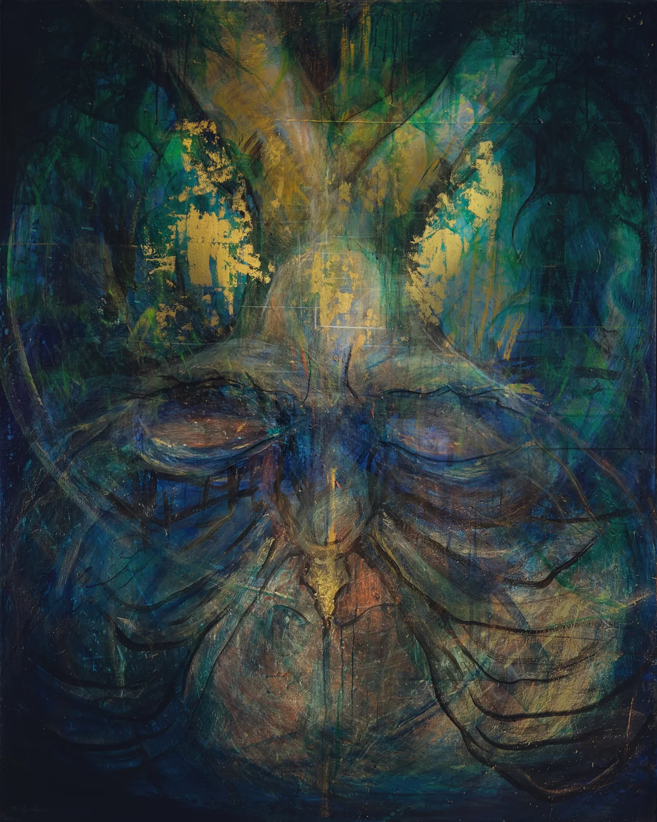 Under the Bodhi tree - the meditator disappears view 1
