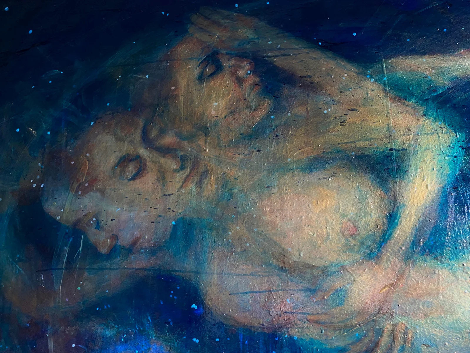 Billy Shannon's Dark Matter painting, Sleep series at Plexus Gallery view 3