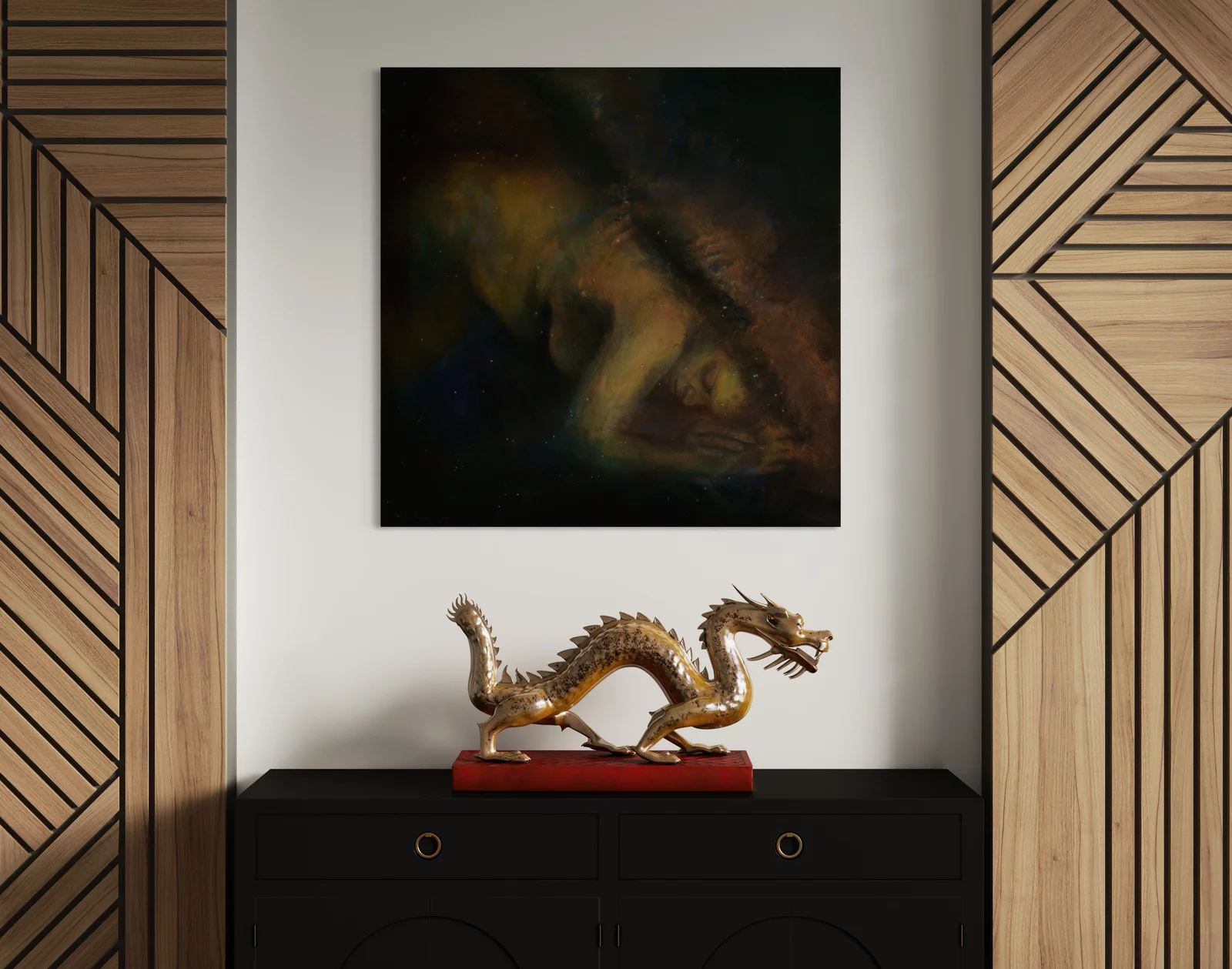The healing powers of sleep, Billy Shannon's painting Self Healing view 2