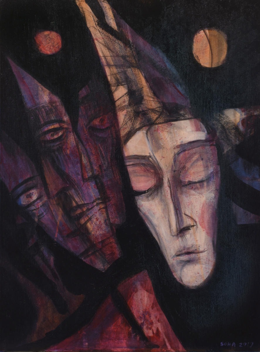 Two Moons by Sona Babajanyan at Plexus Gallery view 1