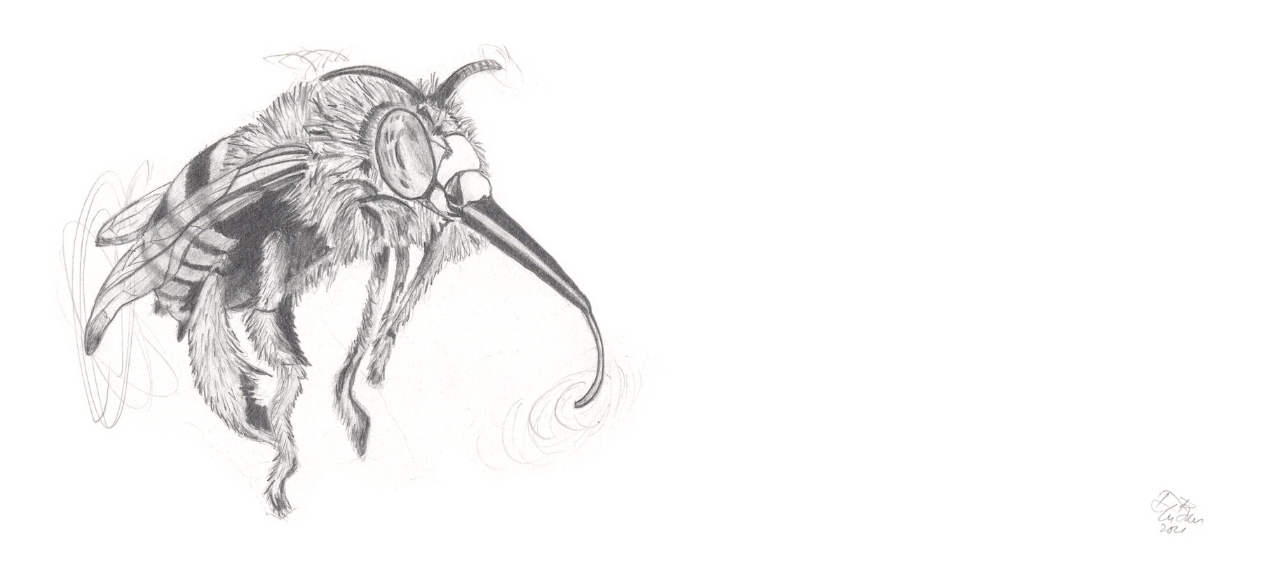 Bees-5 (from the 2021 Beehive Frames series)