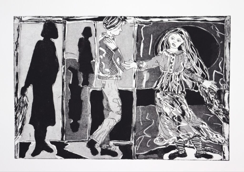 Shadowed by the Theatre of Life vi - Meredith Macleod is a reflective consideration of the loss of identity as one ages.