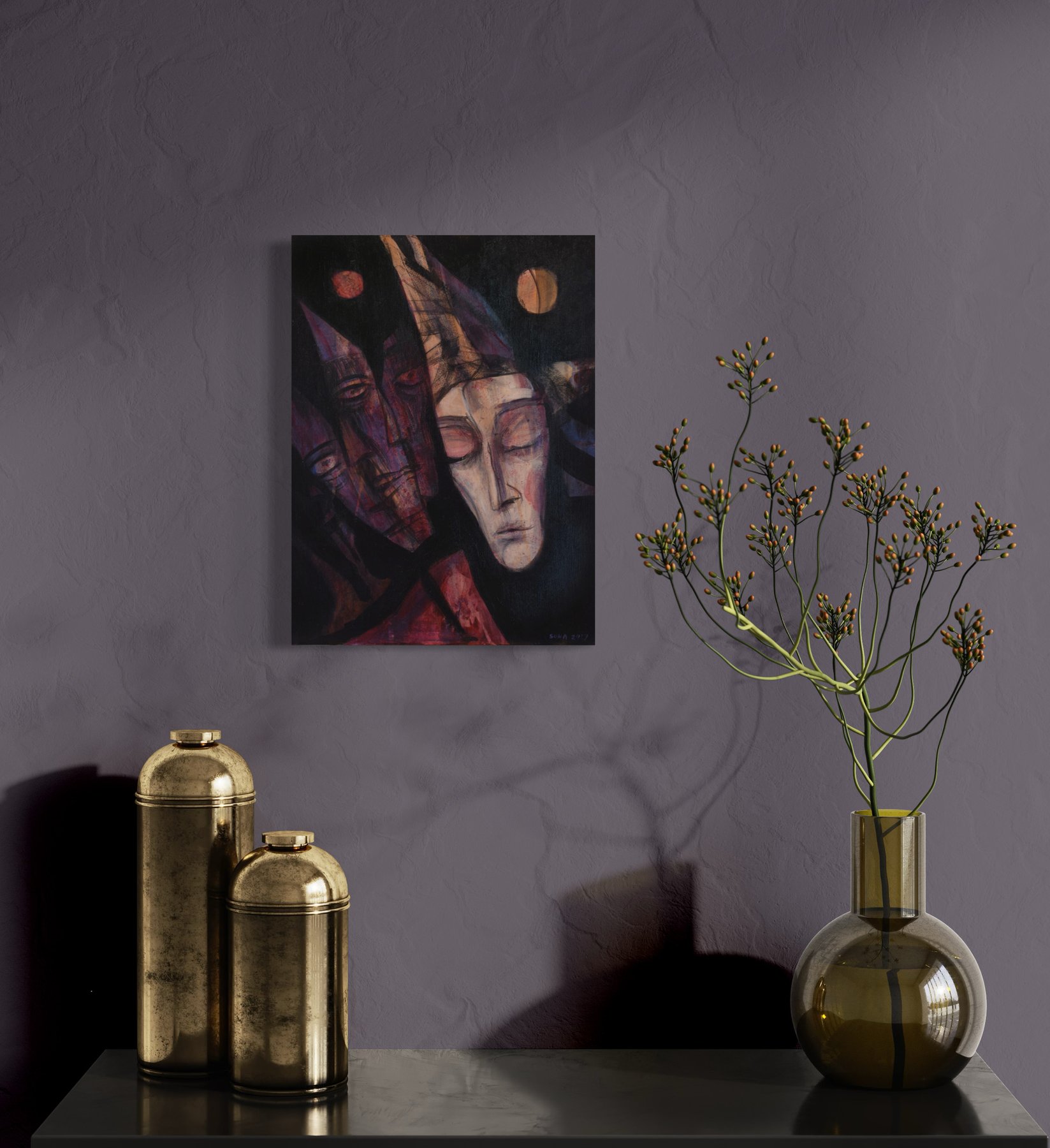 Two Moons by Sona Babajanyan at Plexus Gallery view 3