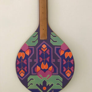 Hand-painted wooden paddle 1